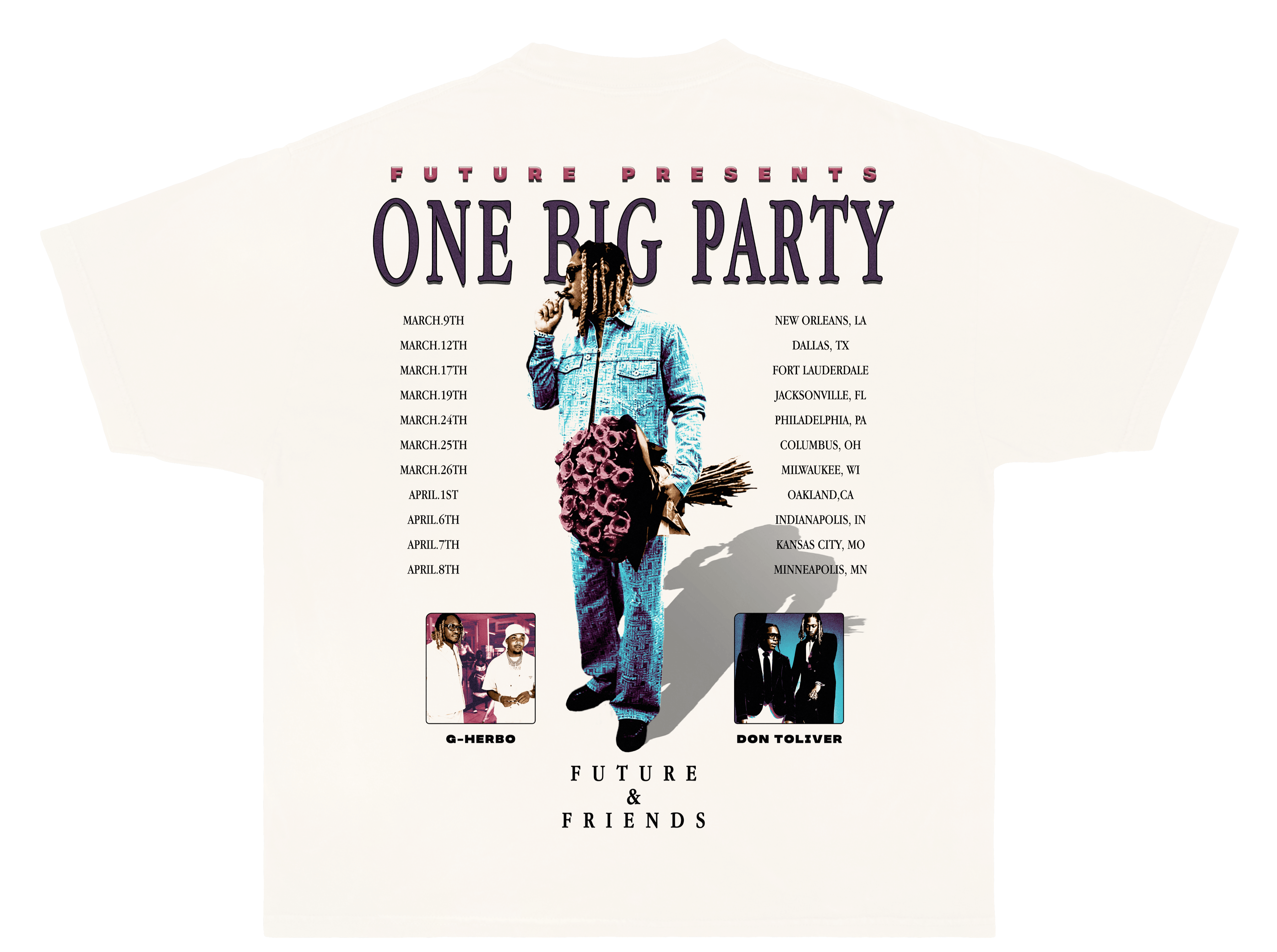 FUTURE - ONE BIG PARTY TEE - Brother Bear Supply