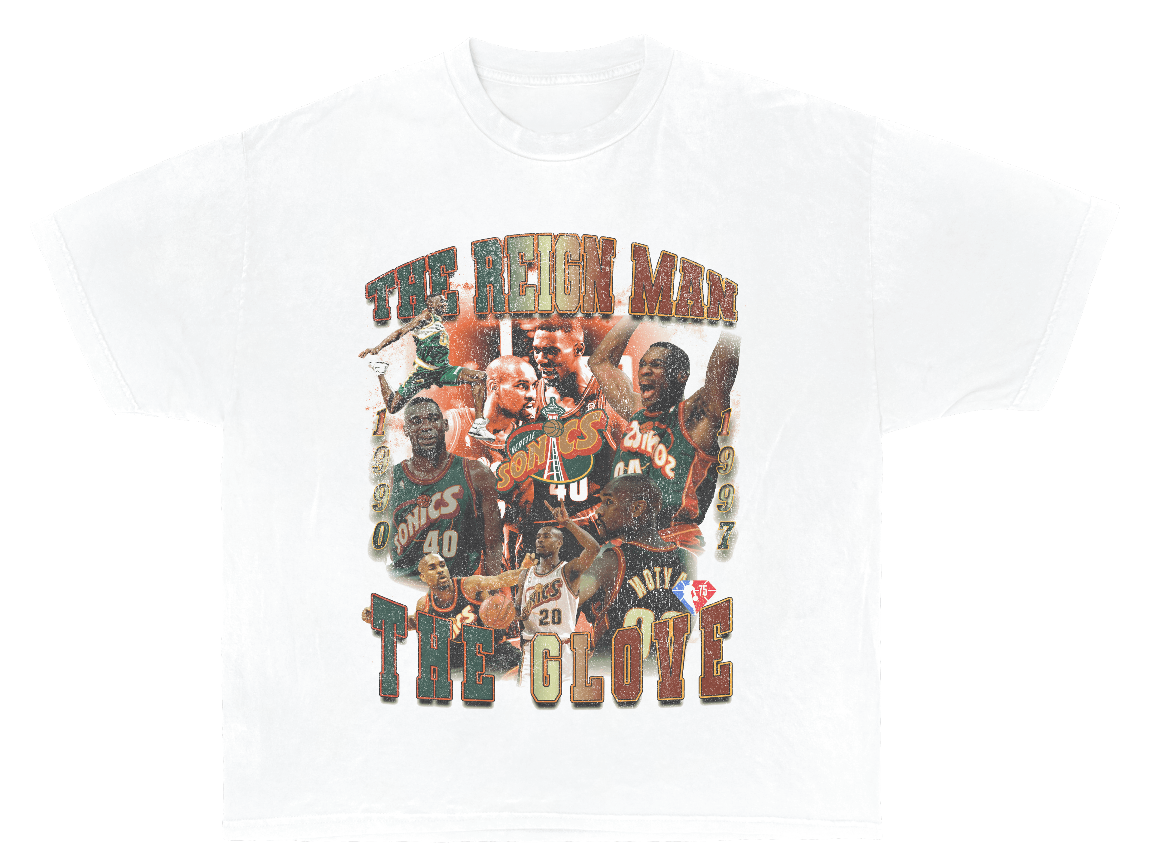 seattle super sonics - shawn kemp & gary payton - Brother Bear Supply